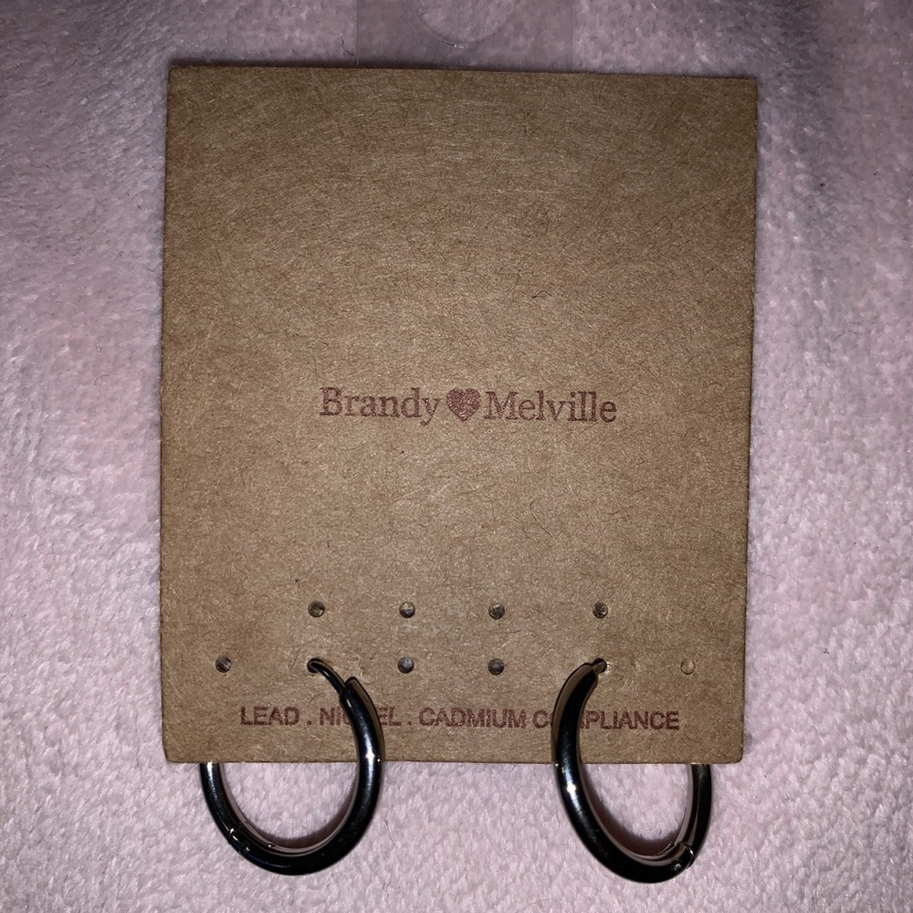 Brandy Melville Silver Hoops